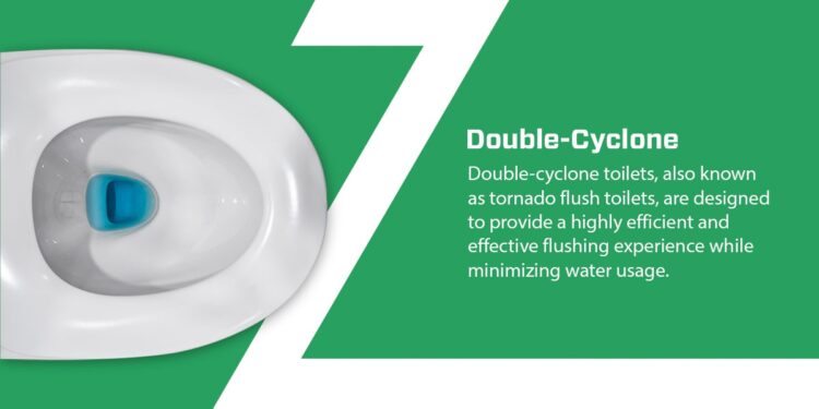 double cyclone toilets