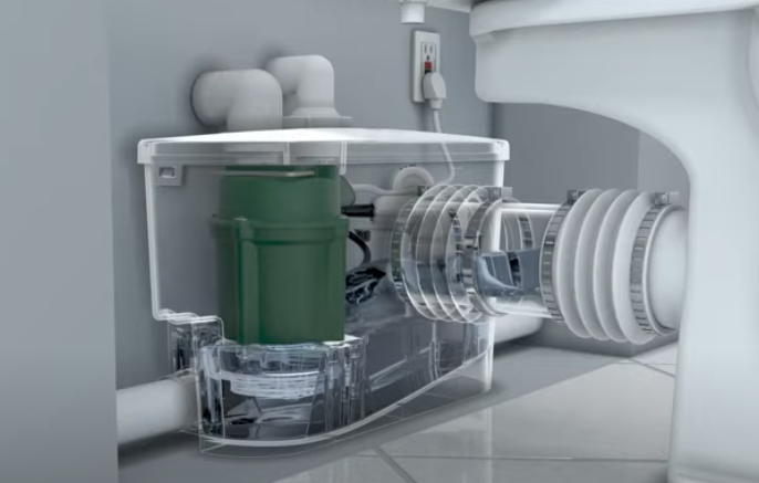 Qwik Jon Premier Upflush System with 1/2 HP Grinder image