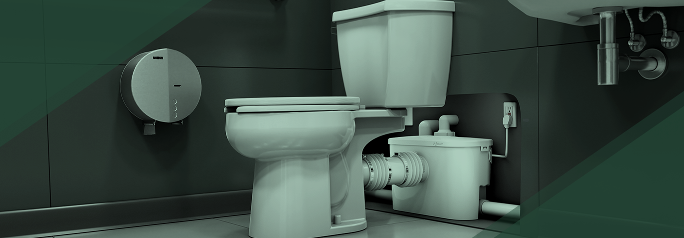 Zoeller Qwik Jon Premier upflush toilet